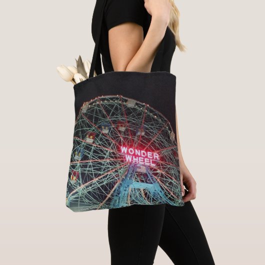 Het wonderwiel bij nacht tote bag (Dichtbij)
