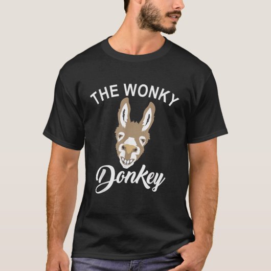 Het Wonky Donkey Funny Donkey Lover Boerderij Dier T-shirt (Voorkant)