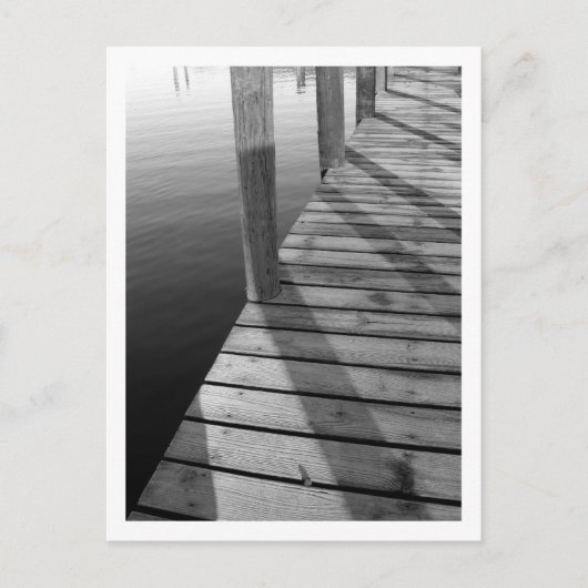 Het Wooden Boat Dock-Briefkaart Briefkaart (Voorkant)