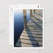 Het Wooden Boat Dock-Briefkaart Briefkaart (Voorkant / Achterkant)