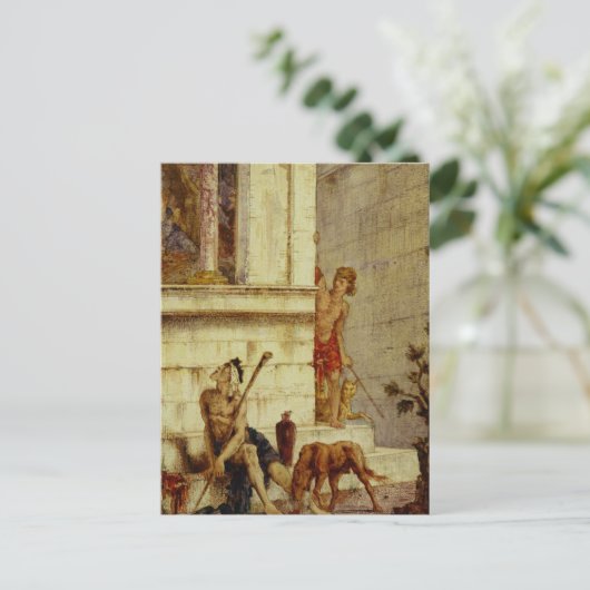 Het Woonrijke rijk en het Arme Lazarus Briefkaart (Staand voorkant)