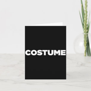 Het woord Costume _ Een ontwerp met het woord Cost Kaart