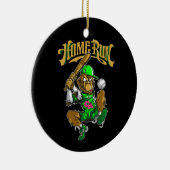 Het woord donder staat er op keramisch ornament (Rechts)