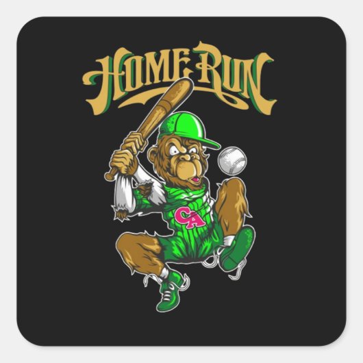 Het woord donder staat er op vierkante sticker (Voorkant)