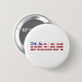 Het woord "Dream" met Amerikaanse vlag Ronde Button 5,7 Cm (Voorkant /achterkant)