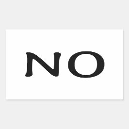 Het woord Geen verklaring Tekst Eenvoudig bericht Rechthoekige Sticker