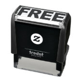 Het woord GRATIS op stempel voor weggeefartikelen (Product)