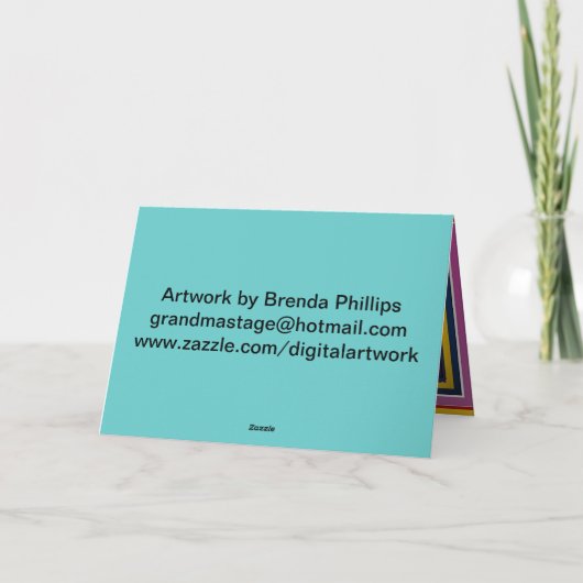 Het WOORD in Scriptured- WENSKAARTEN Kaart (Achterkant)