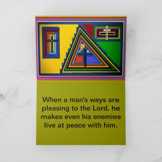 Het WOORD in Scriptured- WENSKAARTEN Kaart (Binnen)