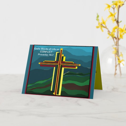 Het WOORD in Scriptured- WENSKAARTEN Kaart (Gele Bloem)