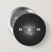 Het woord is de wijsheid van God Ronde Button 7,6 Cm (Voorkant /achterkant)