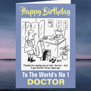 Het Woord is No 1 Doctor - Happy Birthday Kaart