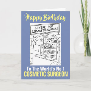 Het woord is nr. 1 cosmetisch chirurg - Happy Birt Kaart