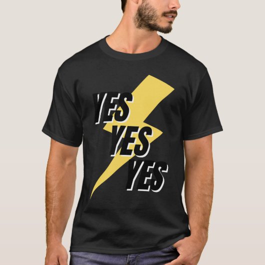 Het woord JA A A dat JA zegt T-shirt (Voorkant)