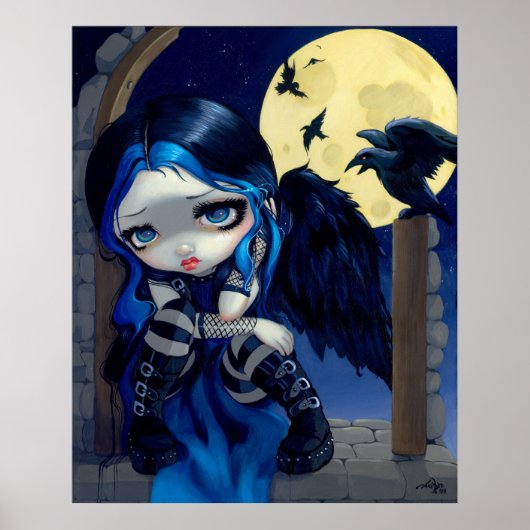 Het woord lenore ART-PRINT-gothic fairy (Whispered Poster (Voorkant)
