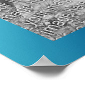 Het woord liefde Voeg uw foto gepersonaliseerd Poster (Hoek)