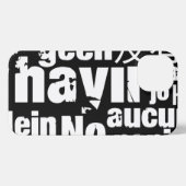 Het woord "Nee" in verschillende talen iPhone Hoesje (Achterkant horizontaal)