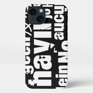 Het woord "Nee" in verschillende talen iPhone 13 Hoesje