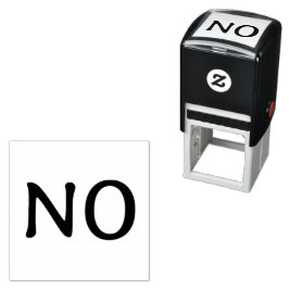 Het Woord Nee Minimaal Statement Tekst Zelfinktende Stempel