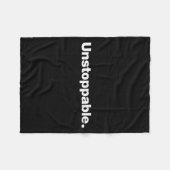 Het Woord Onstuitbaar _ Een Ontwerp Dat Onstuitbaa Fleece Deken (Voorkant (Horizontaal))