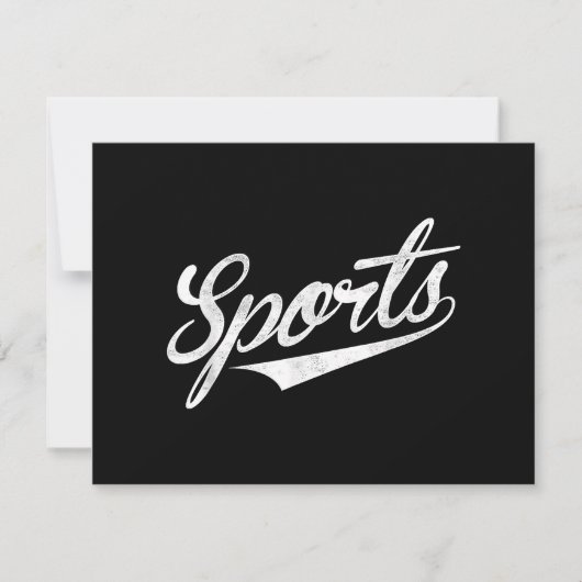Het woord sport Een grappig ironisch ontwerp dat S Save The Date (Voorkant)
