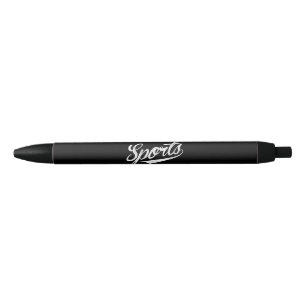 Het woord sport Een grappig ironisch ontwerp dat S Zwarte Inkt Pen