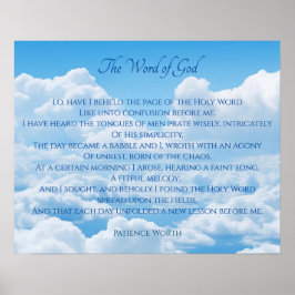 Het Woord van God Gedicht Poster