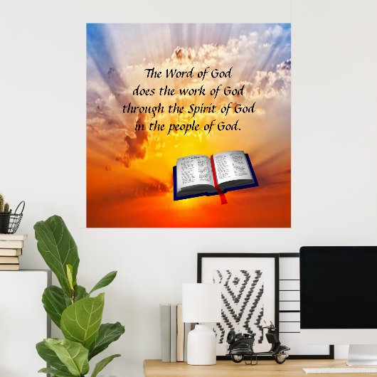 Het Woord van God Poster (Thuiskantoor)