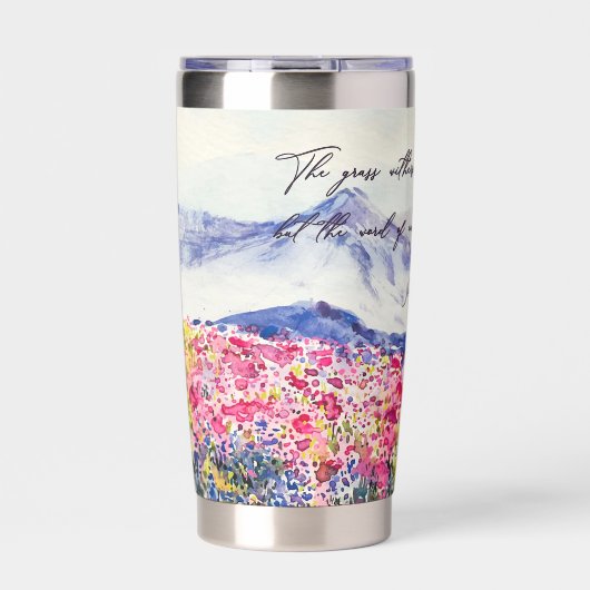 Het woord van onze God staat Geïsoleerde Drinkbeker (Voorkant)