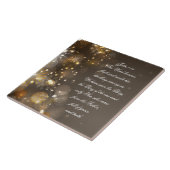 Het Woord werd vlees Bijbelvers Johannes 1:14 Tegeltje (Zijkant)