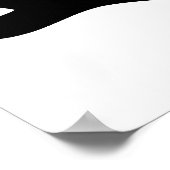 Het woordjudo in Kanji Japans letterschrift Poster (Hoek)