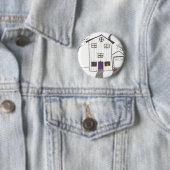 Het woordvoerderhuis ronde button 5,7 cm (In situ)