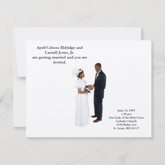 Het worden Husband en Wife Kaart (Voorkant)