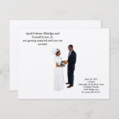 Het worden Husband en Wife Kaart (Voorkant / Achterkant)