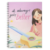 Het wordt altijd beter inspirerend notitieboek (Voorkant)