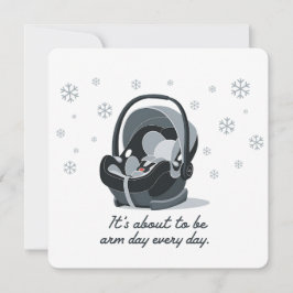 Het wordt Arm Day Every Day Funny Baby Kaart