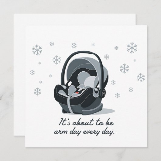 Het wordt Armendag elke dag Funny Baby Kaart (Voorkant / Achterkant)