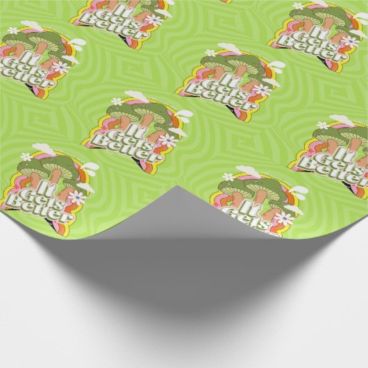 Het wordt beter | Goede Vibes & Groovy Voelt Aange Cadeaupapier (Hoek)