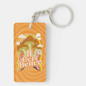 Het wordt beter | Goede Vibes & Groovy Voelt Aange Sleutelhanger (achterkant)