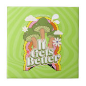Het wordt beter | Goede Vibes & Groovy Voelt Aange Tegeltje (Voorkant)