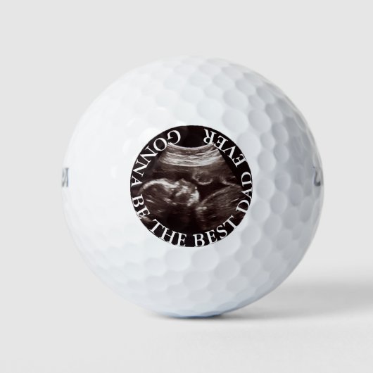 Het wordt de beste vader ultrasound foto golfballe golfballen (Voorkant)