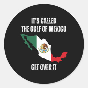 Het Wordt De Golf Van Mexico Voor Altijd Haai Golf Ronde Sticker