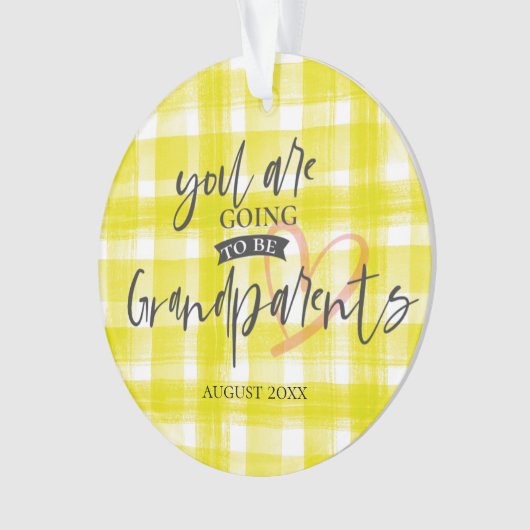 Het wordt de zwangerschapsaankondiging van grootou ornament (voorkant)