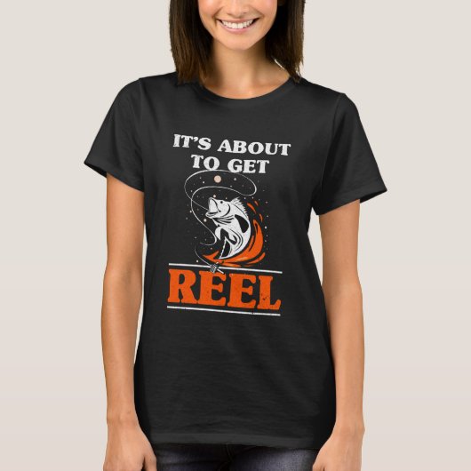 Het wordt echt grappig Vissen Pun Hoek T-shirt (Voorkant)