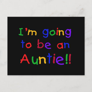 Het wordt een Auntie Primaire Kleuren Briefkaart