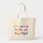 Het wordt een Auntie Primaire Kleuren Grote Tote Bag (Voorkant)