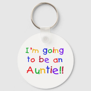 Het wordt een Auntie Primaire Kleuren Sleutelhanger