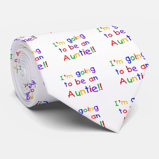 Het wordt een Auntie Primaire Kleuren Stropdas (Opgerold)