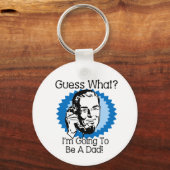 Het wordt een blauwe papa sleutelhanger (Voorkant)