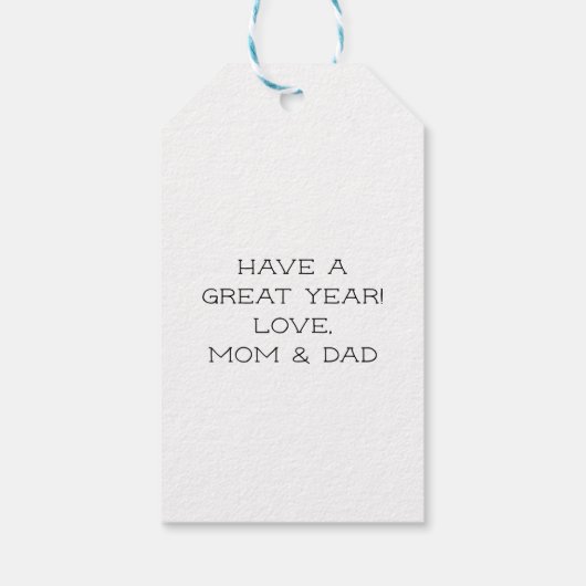 Het wordt een geweldig jaar terug naar school cadeaulabel (Achterkant)